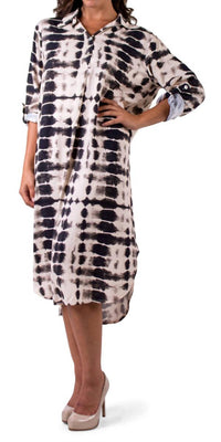 Gigi Moda - Tie-dye Tunic Midi Dress