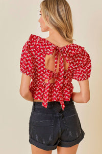Day + Moon - Ruffle Lace Top