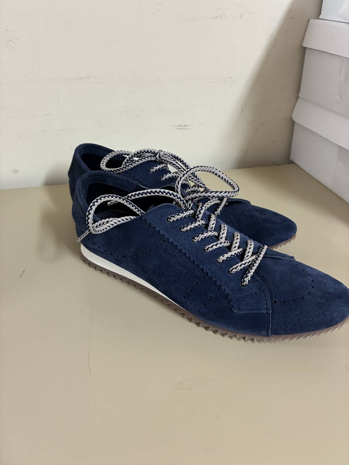 pedro garcia Women's Suede Cowhide Sneaker in marina - women's sneaker