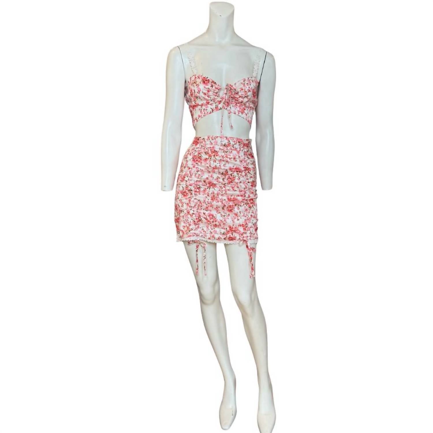 O.Vianca - Crop Top and Mini Skirt Set