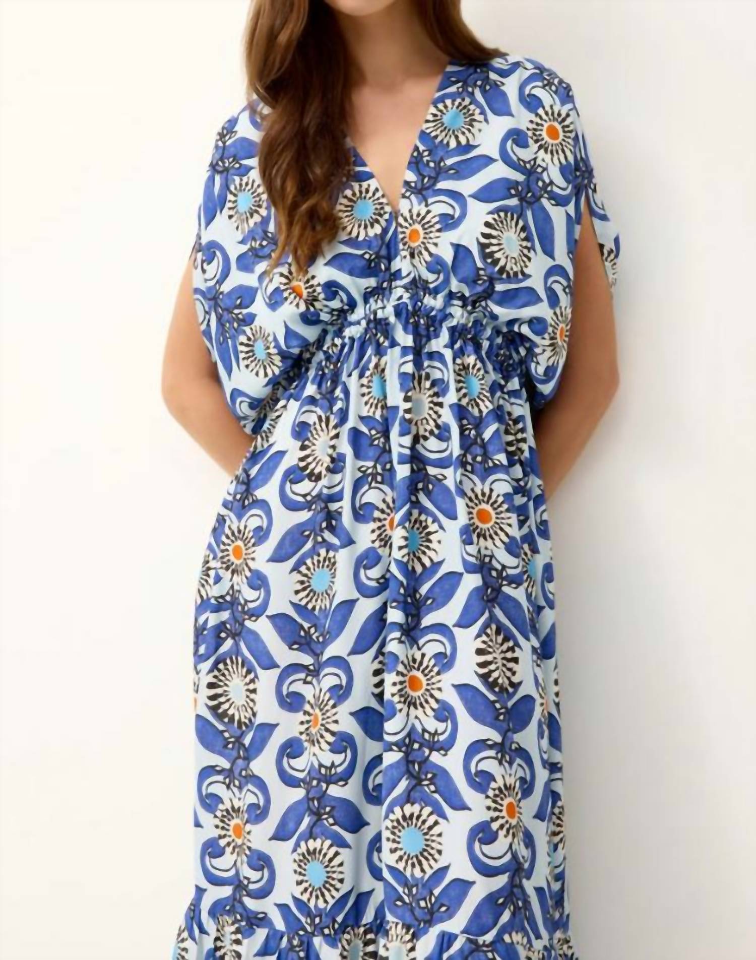 Marie Oliver Venus Caftan Dress in treillage - women's dress - view 4
