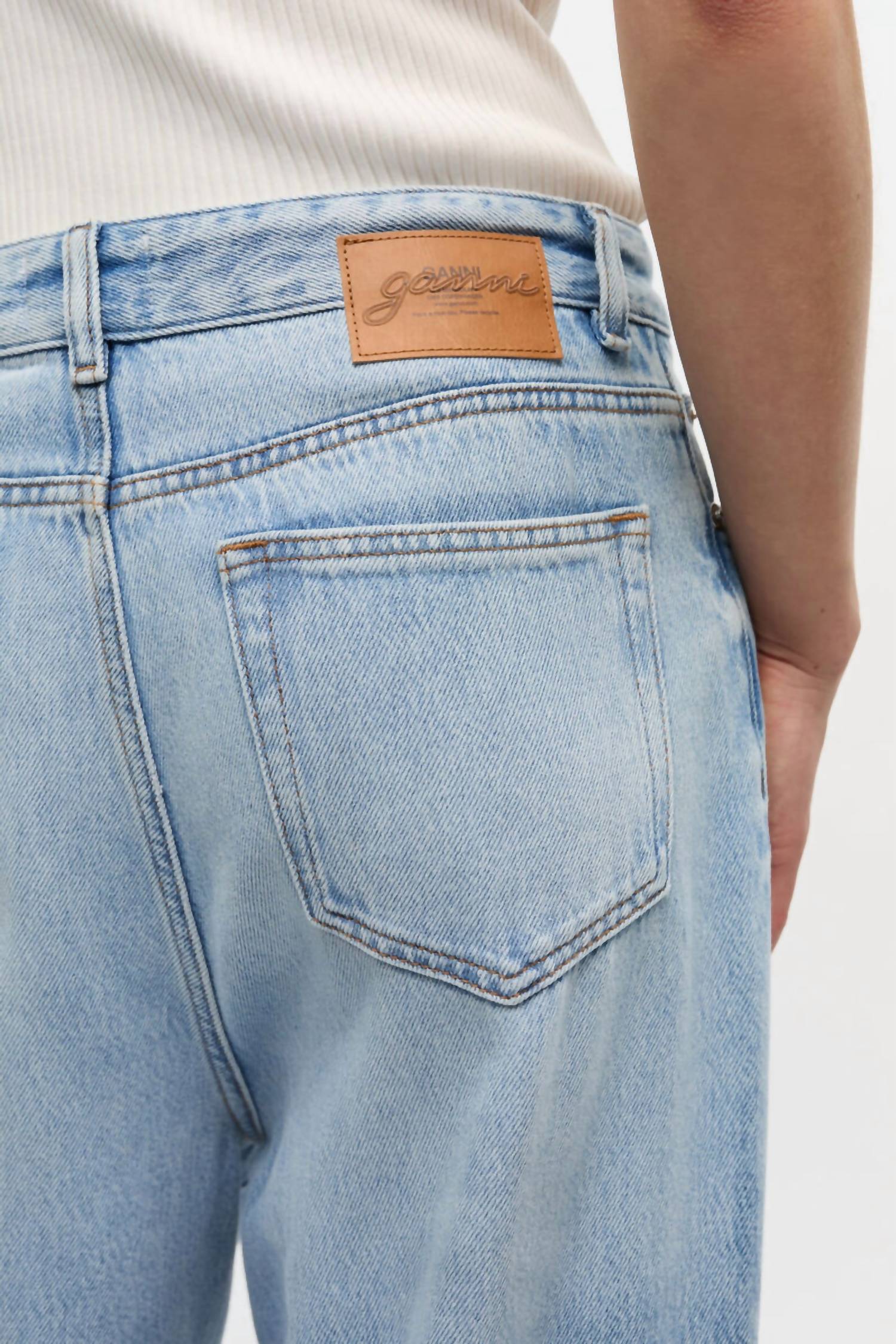 Ganni - Soft Rigid Denim Baggy Jeans