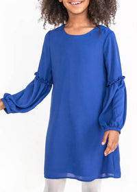 Florence Eiseman - Girls Chiffon Long Sleeve Dress