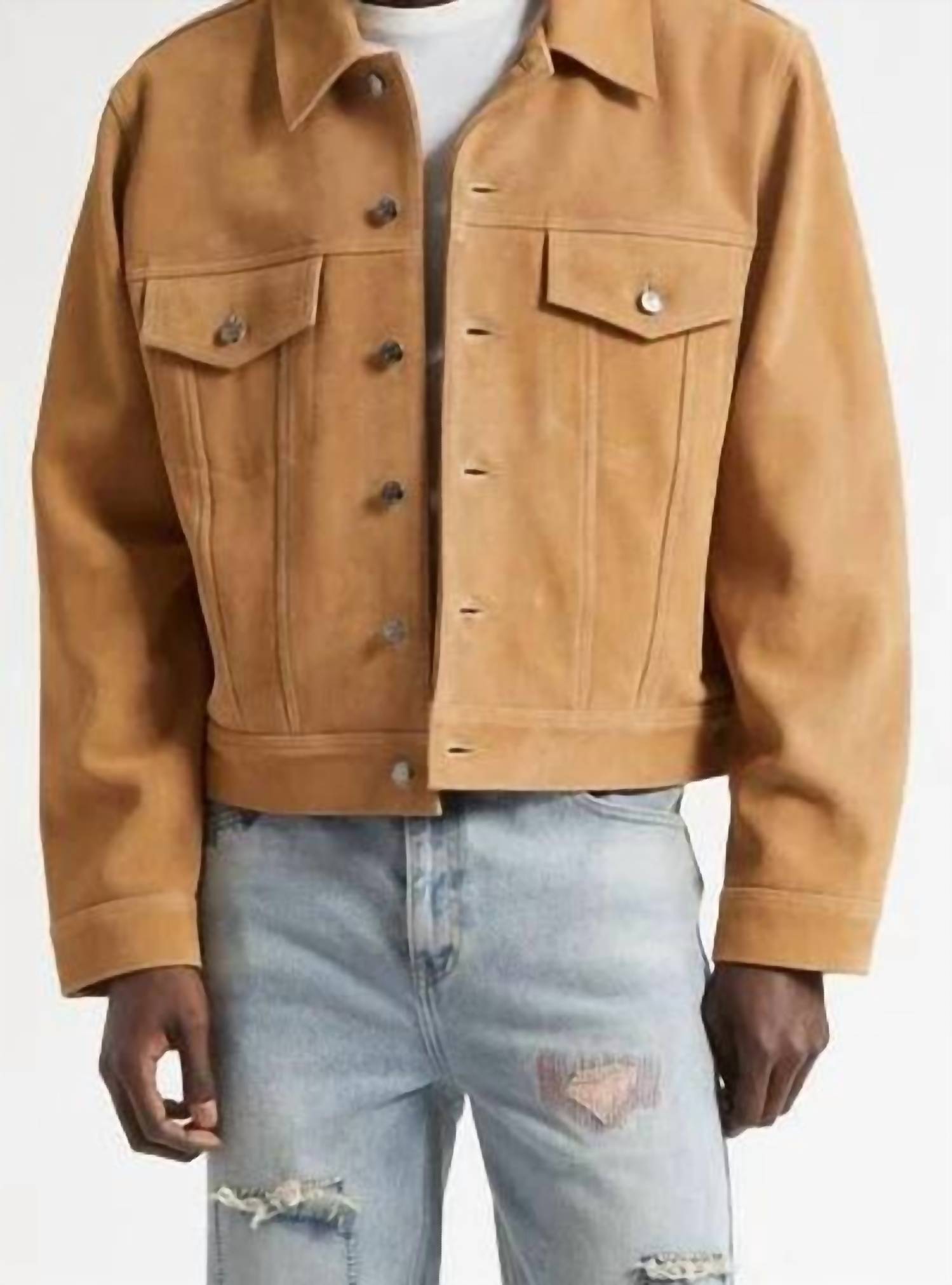 Midnight Rodeo - Suede Trucker Jacket