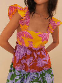 Farm Rio - Tropical Swing Mix Mini Dress