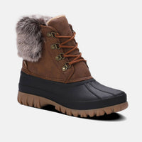 Lamo Women's Brielle Lace Up Boot in waxed chestnut - women's shoe - alternate view