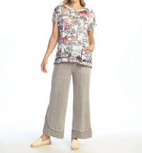 Jess & Jane - Villa Crushed Pocket Top