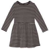 Kickee - Girls' Bamboo Print Long Sleeve Twirl Dress