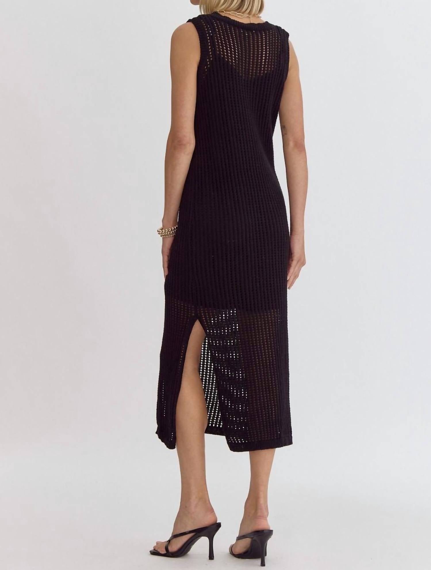 Entro - Knit Sleeveless Midi Dress