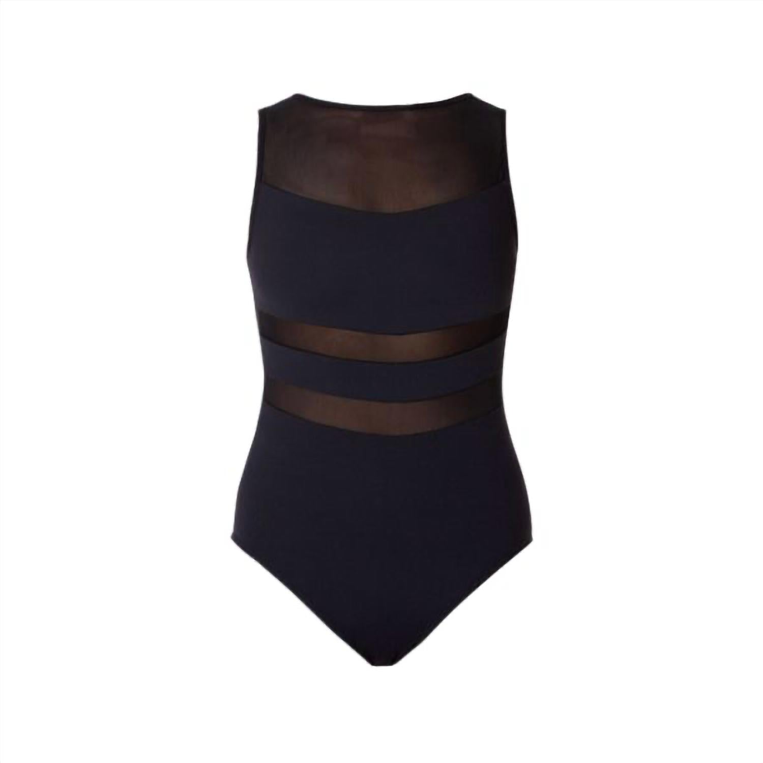 Energetiks - Lexi Ladies High Neck Mesh Tank Leotard