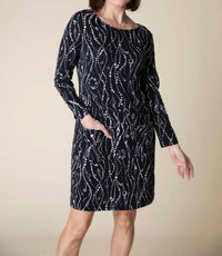 Habitat - Cozy Rib Wavy Dots Artist Dress
