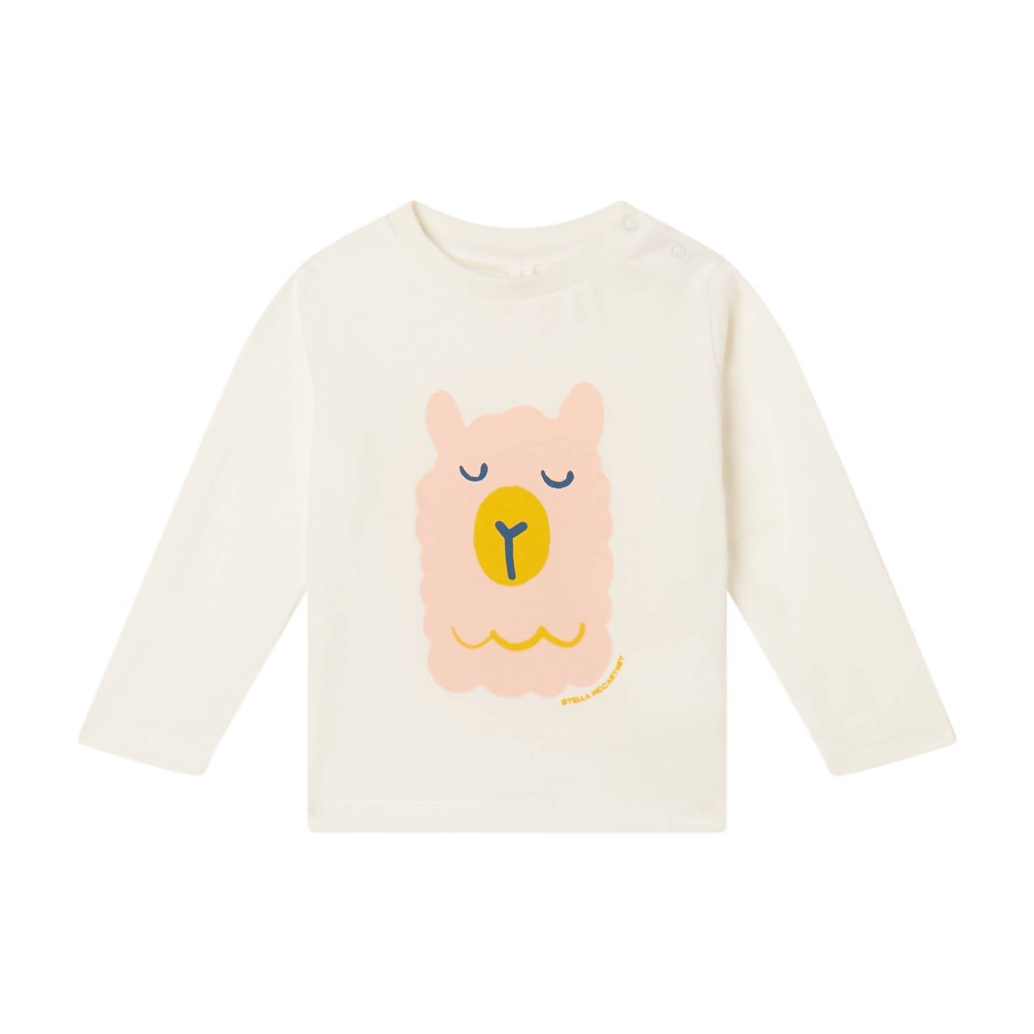 Stella Mccartney - Baby Girl Long Sleeve Tee With Lama Print