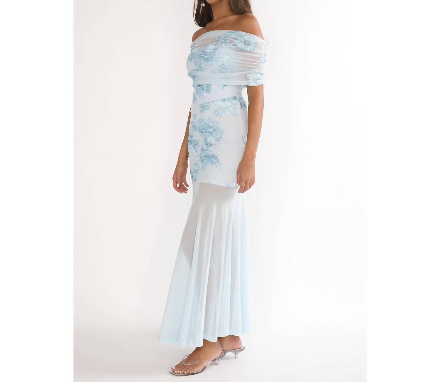 One And Only Collective - Floral Embellished Midi Dress