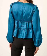 Mittoshop - Teal Tier Blouse