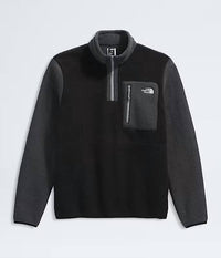 THE NORTH FACE Yumiori Quarter Zip Jacket in black asphalt grey monument grey - women's top - alternate view