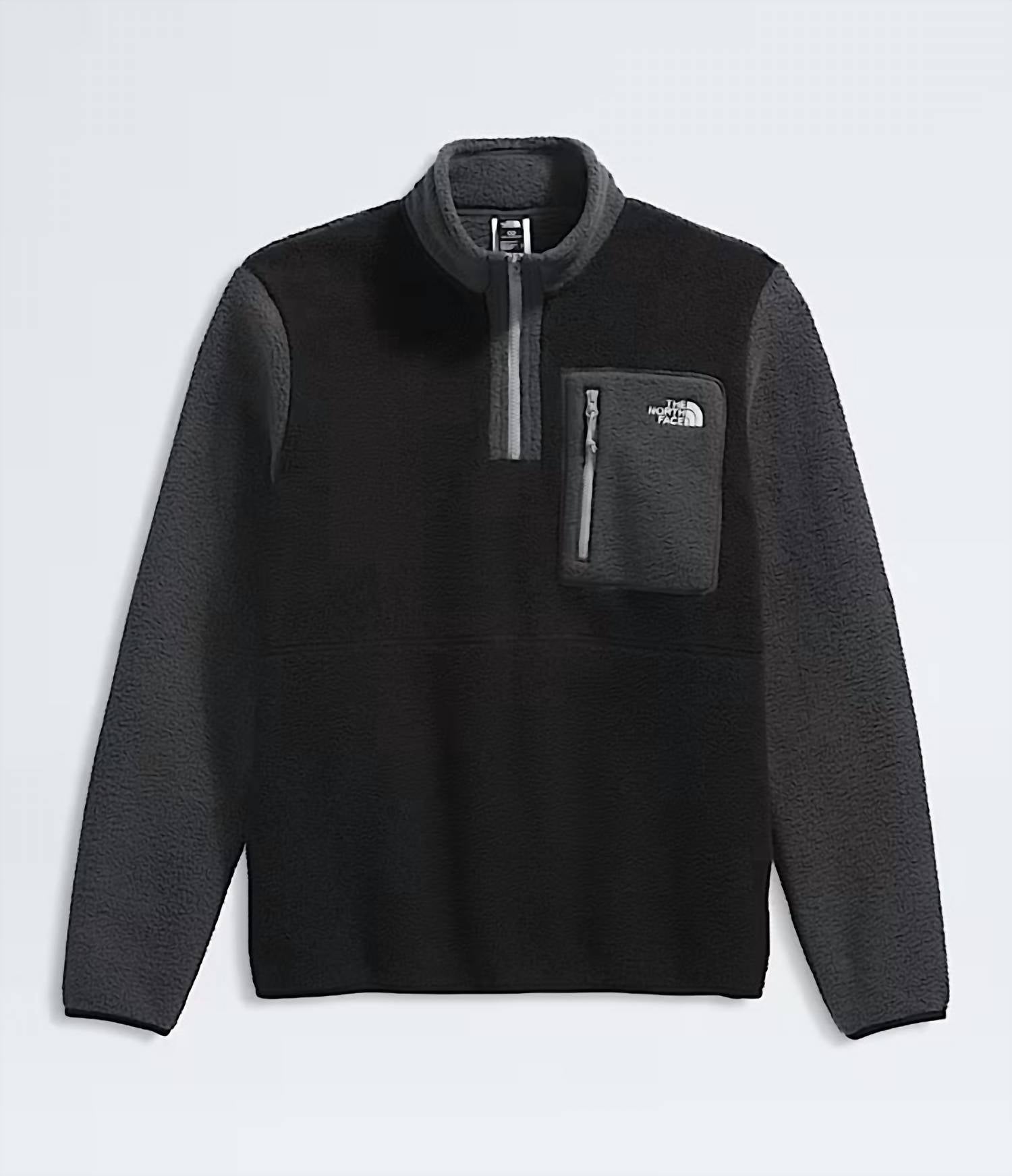 THE NORTH FACE Yumiori Quarter Zip Jacket in black asphalt grey monument grey - women's top - alternate view