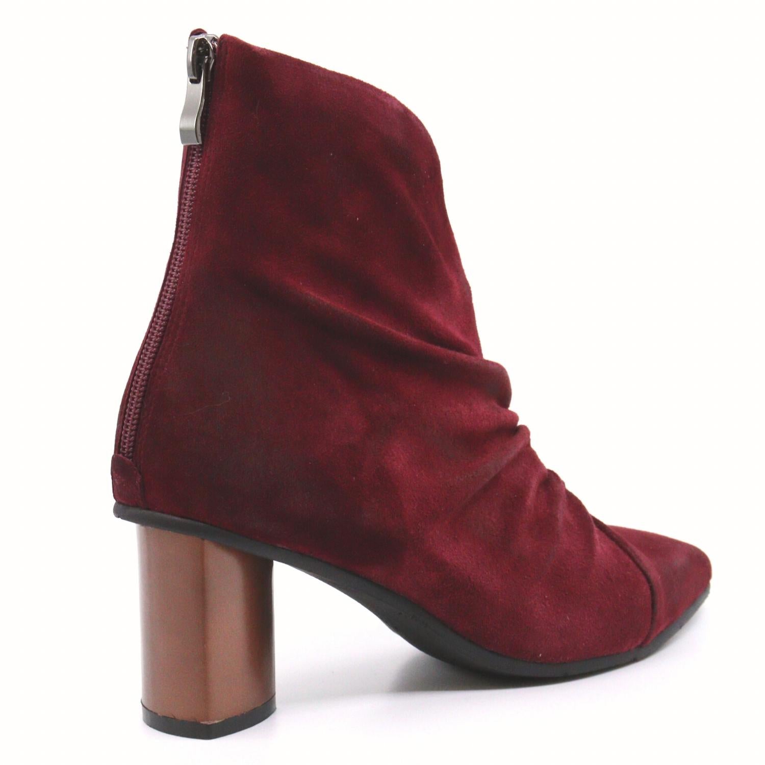 Hetty Suede Heel Boots