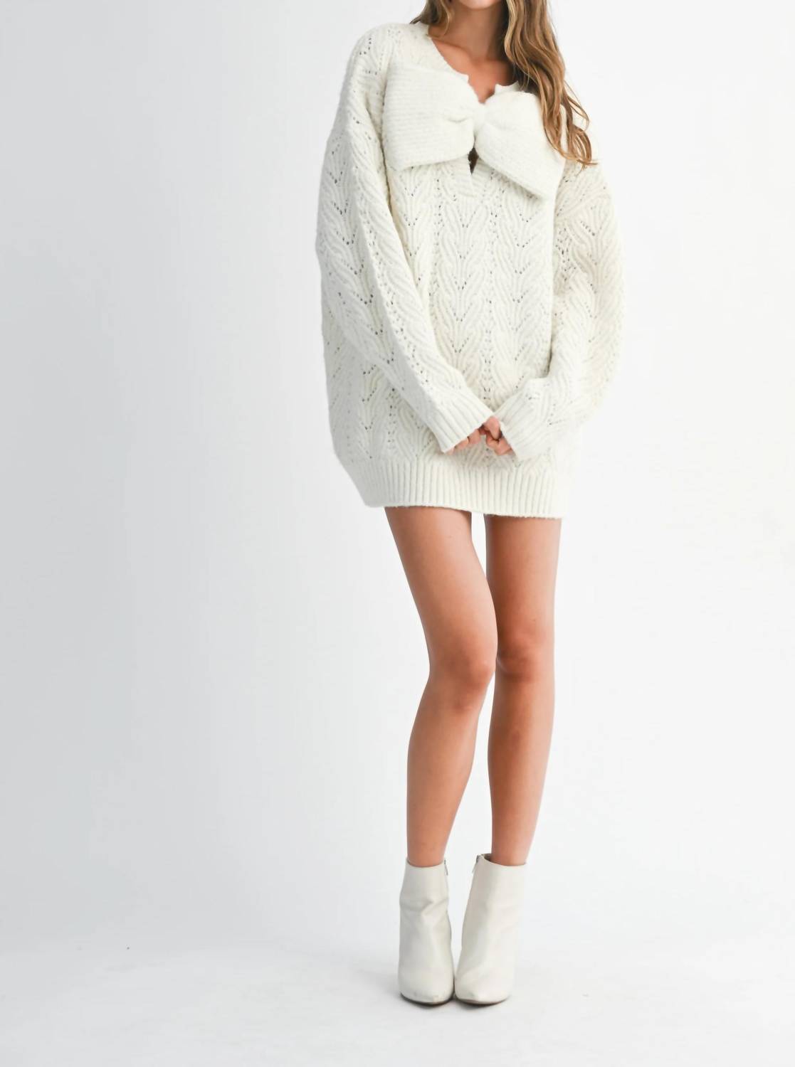 Mable - Pretty Baby Sweater Mini Dress
