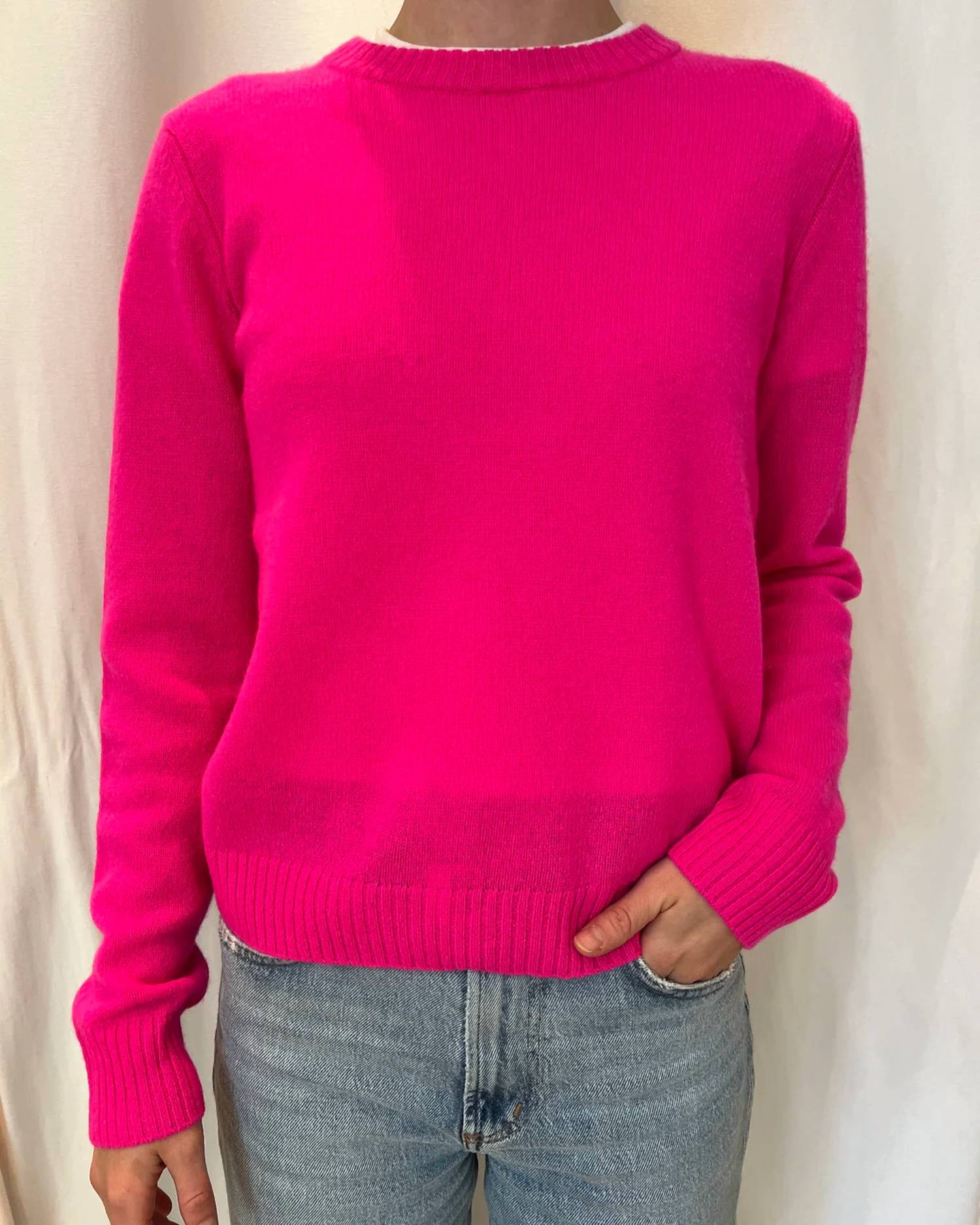 Alashan Cashmere - chloe shrunken crew sweater