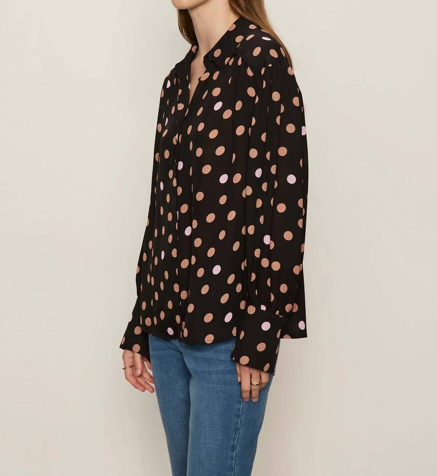 Sanctuary Colette Shirt in popspot - women's blouse - alternate view