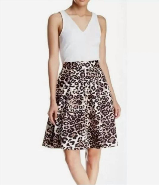 Amanda & Chelsea - Animal Print Full A-line Skirt