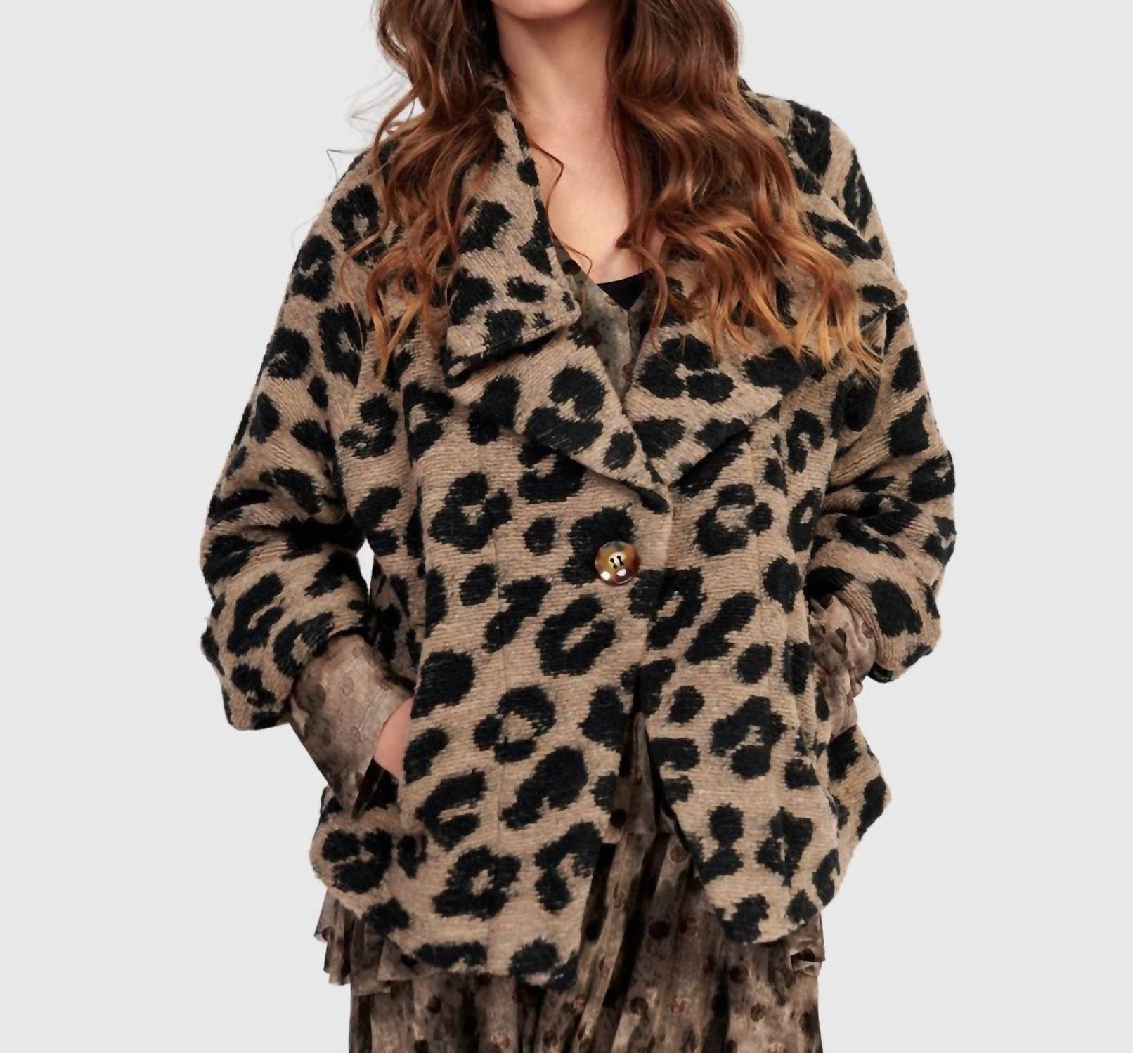 ALEMBIKA Wildcard Cozy Jacket in leopard - women's jacket - view 5