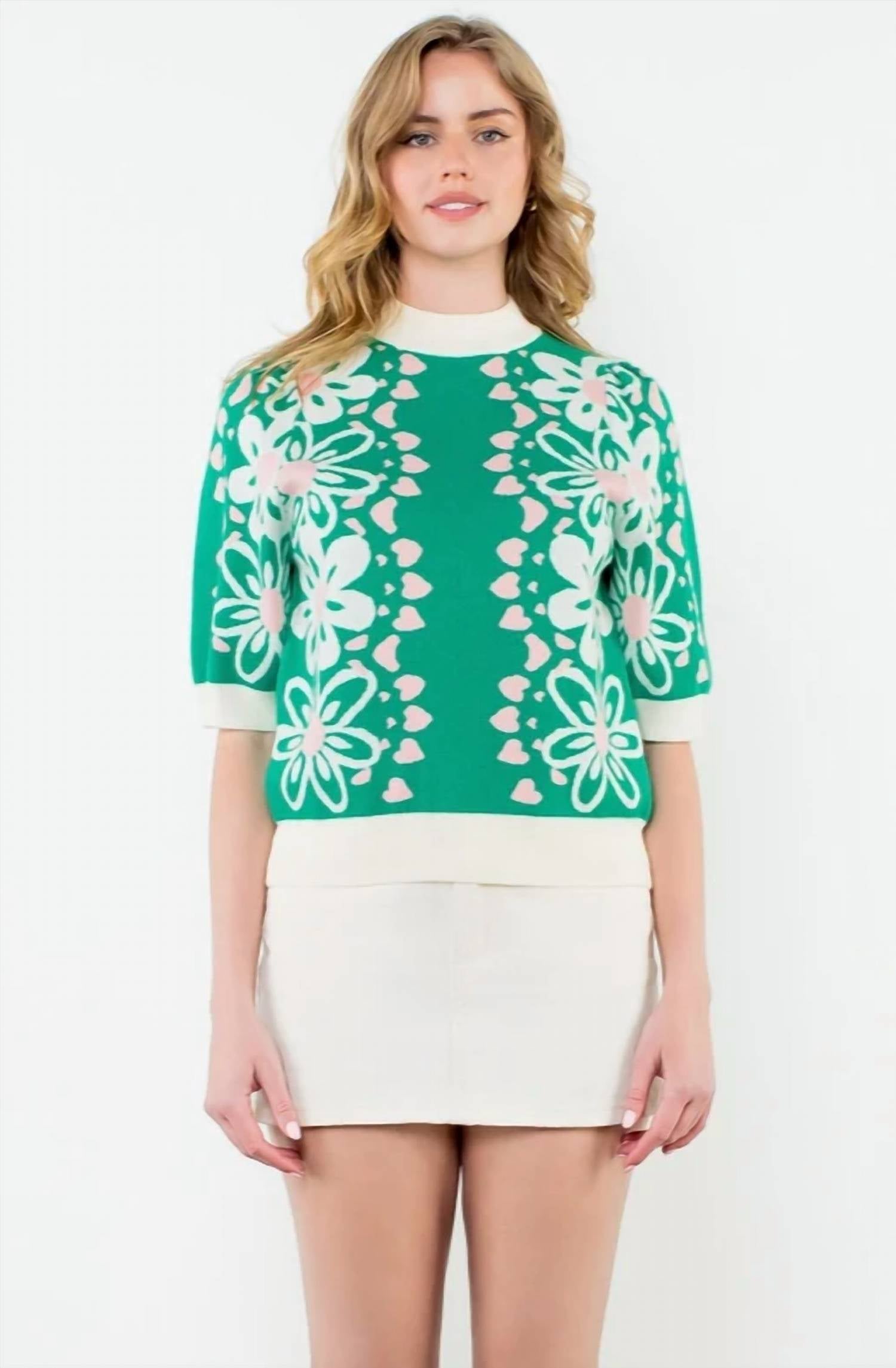 Thml - Spring Flower Sweater