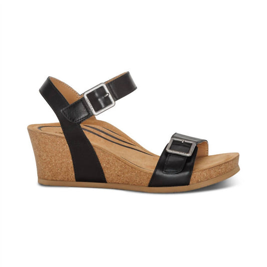 Aetrex - Women's Lexa Quarter Strap Wedge Sandals