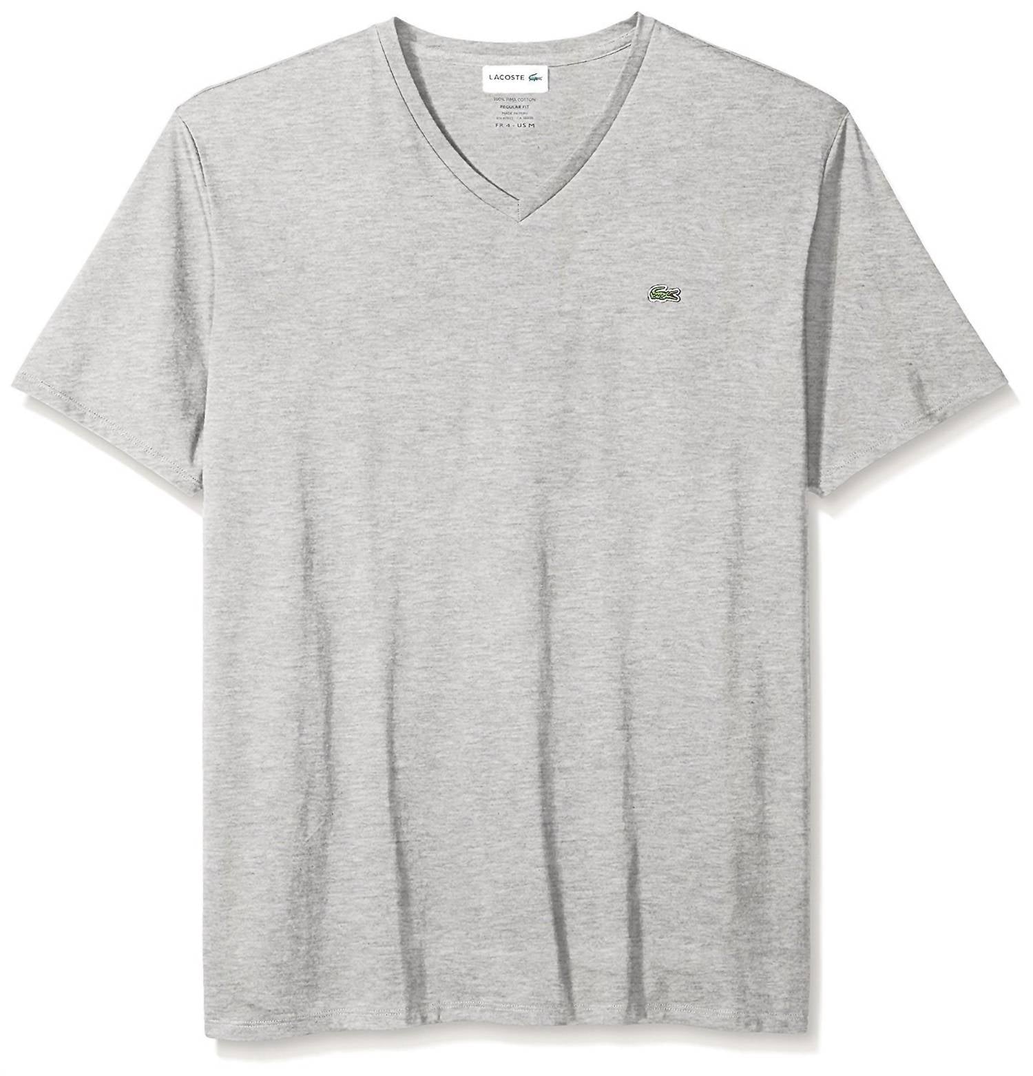 Lacoste - Men's Short Sleeve V-neck Pima Jersey T-shirt