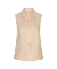 Esqualo - Sleeveless Linen Blouse