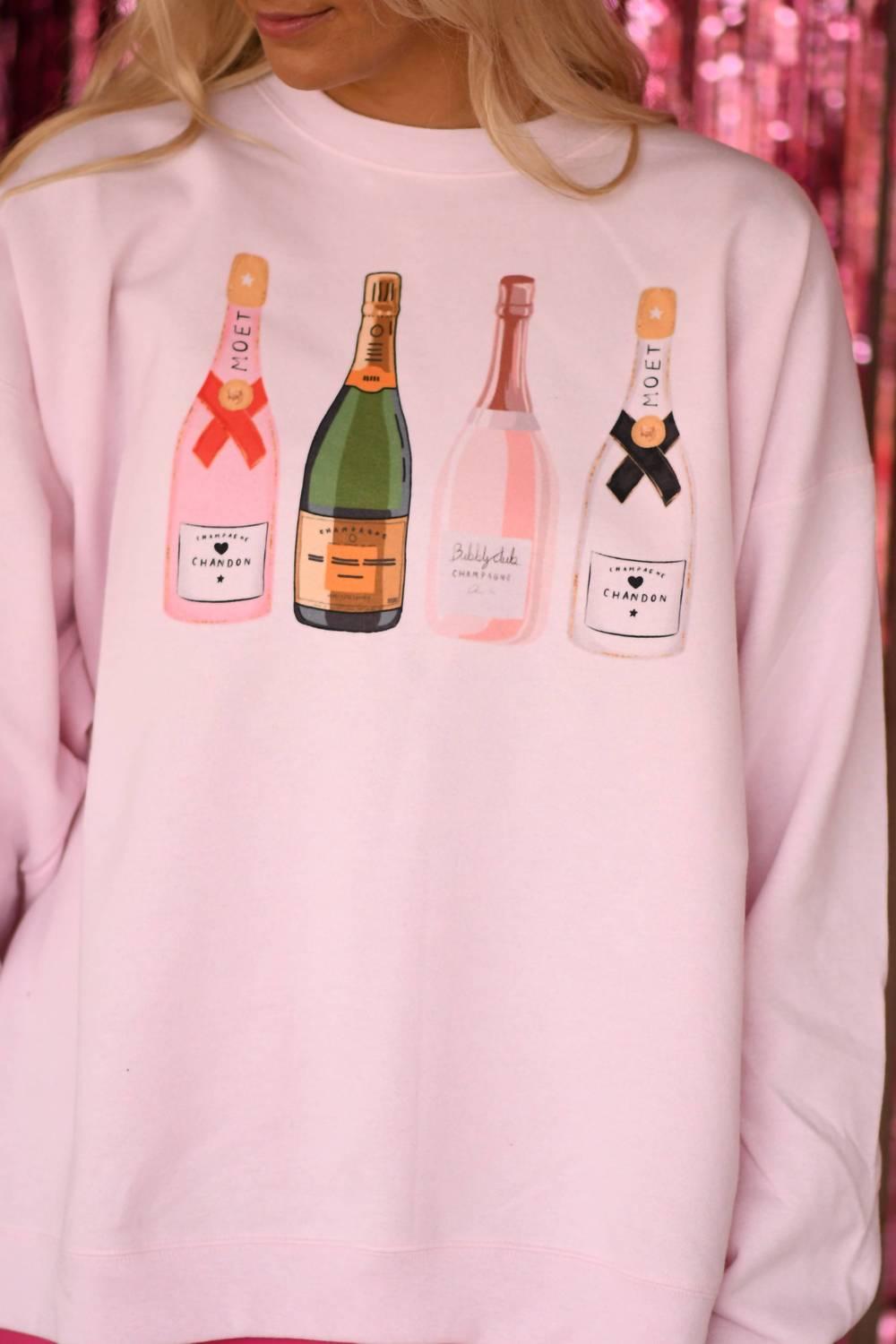 P&Pd Wholesale - Girls' Night Champagne Sweatshirt