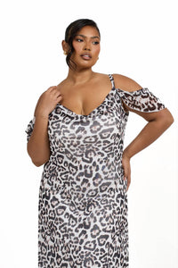 Fashion Szn Curve - Leopard Print Maxi Dress - Plus Size