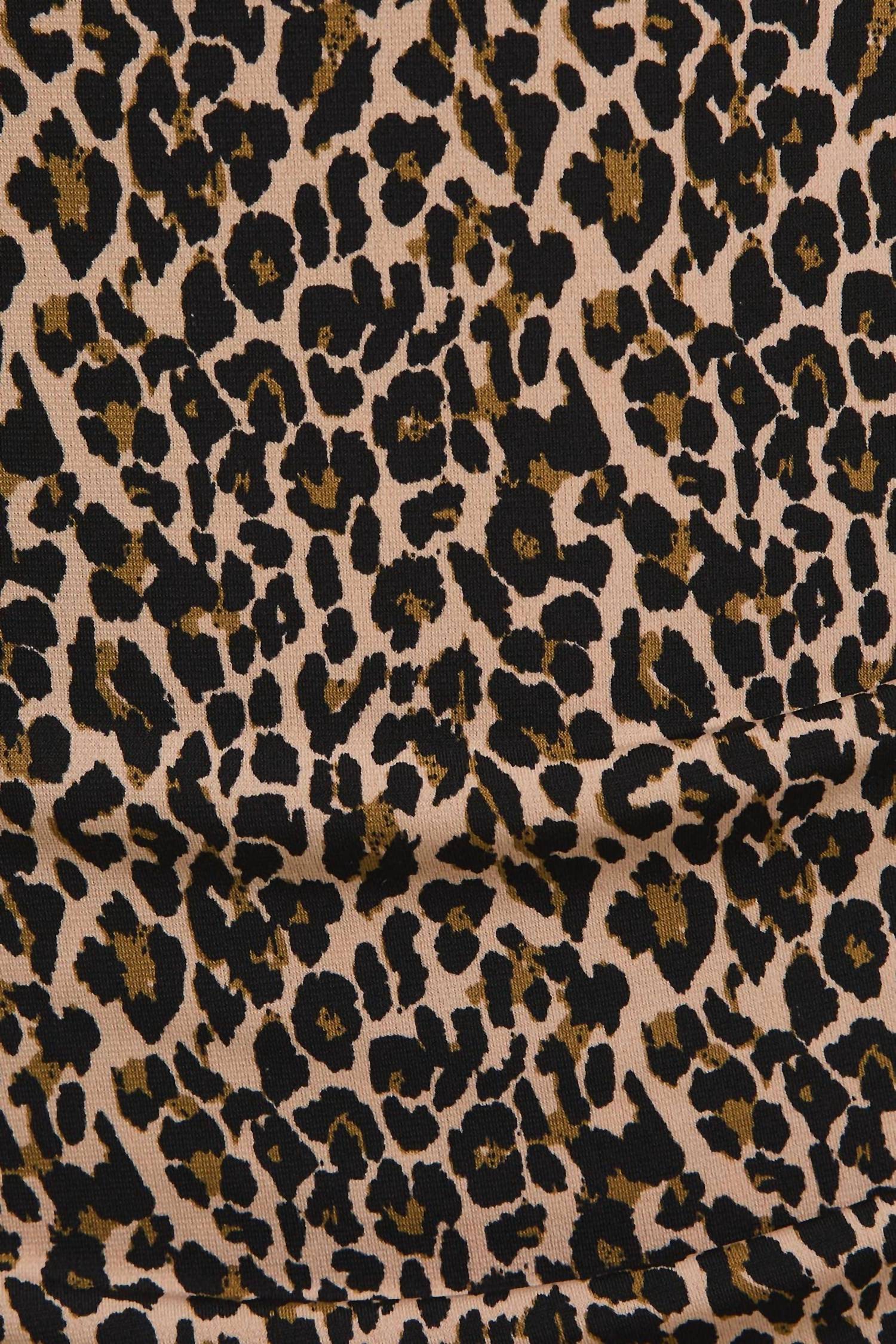 Gilli - Sammie Surplice Ruched Leopard Mini Dress
