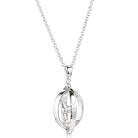 Montana Silversmiths Women's Horses Of The World Necklace in silver - women's jewelry - detail view