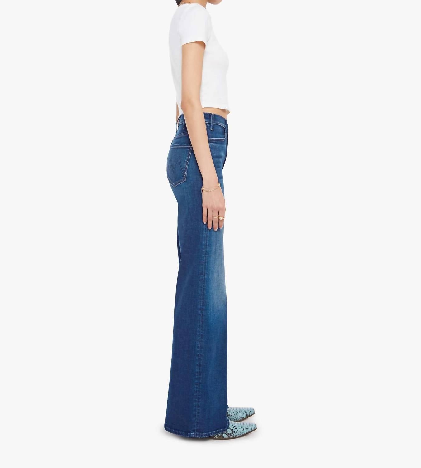 Mother - Hustler Roller Sneak High Rise Jeans