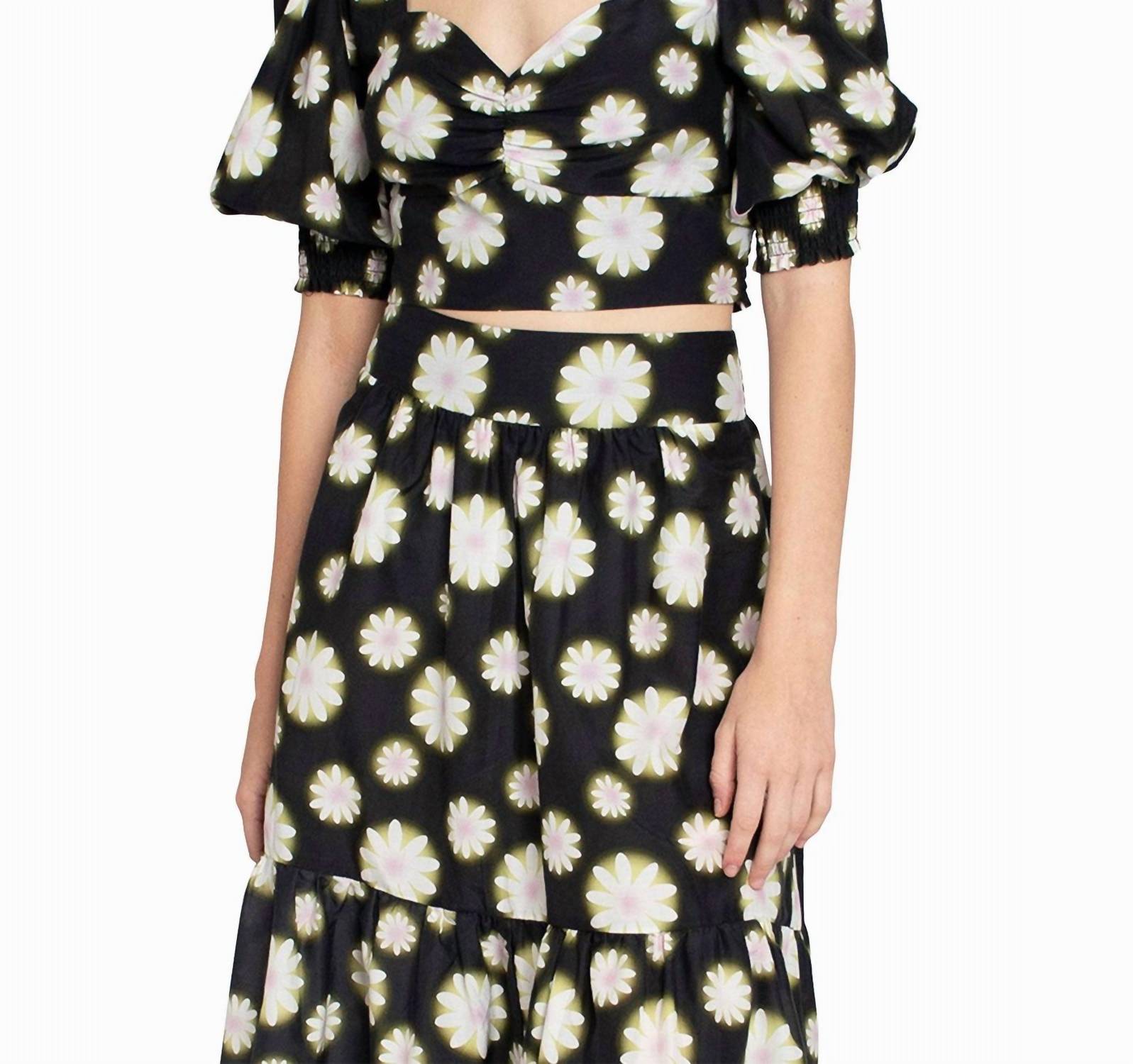 Nicole Miller - Hazy Daisy Cotton Sweetheart Top