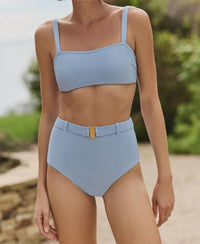 Hermoza - Lucia Belted High Waist Bottom Bikini