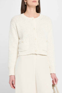 Sablyn - Helena Cropped Double-pocket Cardigan
