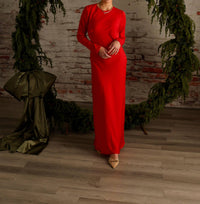 Lucy Paris - Andie Keyhole Back Longsleeve Dress