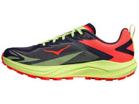Hoka Men's Zinal 3 Shoe in black orange neon green - men's sneaker - alternate view