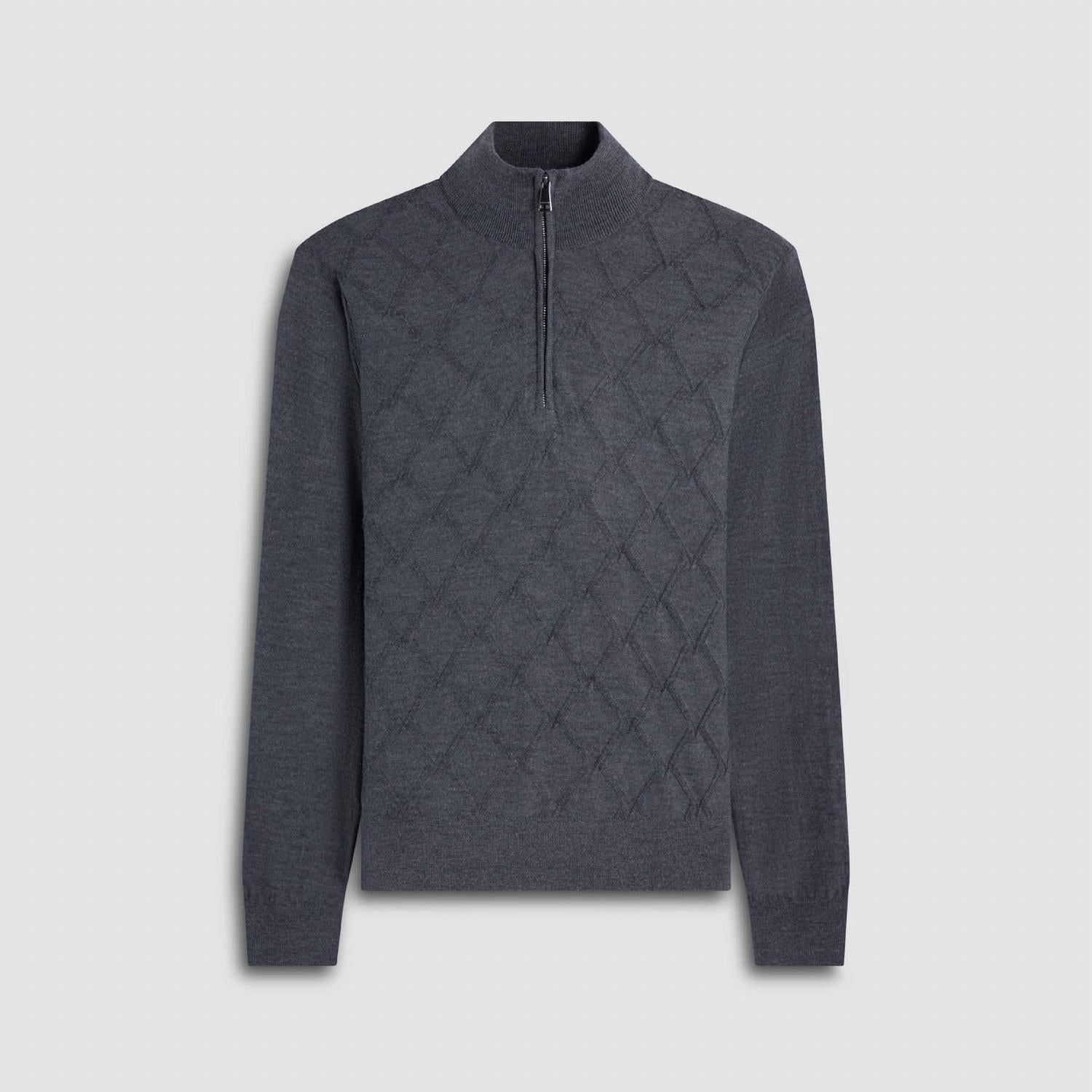 Bugatchi Uomo - Textured 1/4 Zip Sweater