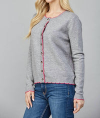 Fate - Swift Contrast Edge Cardigan