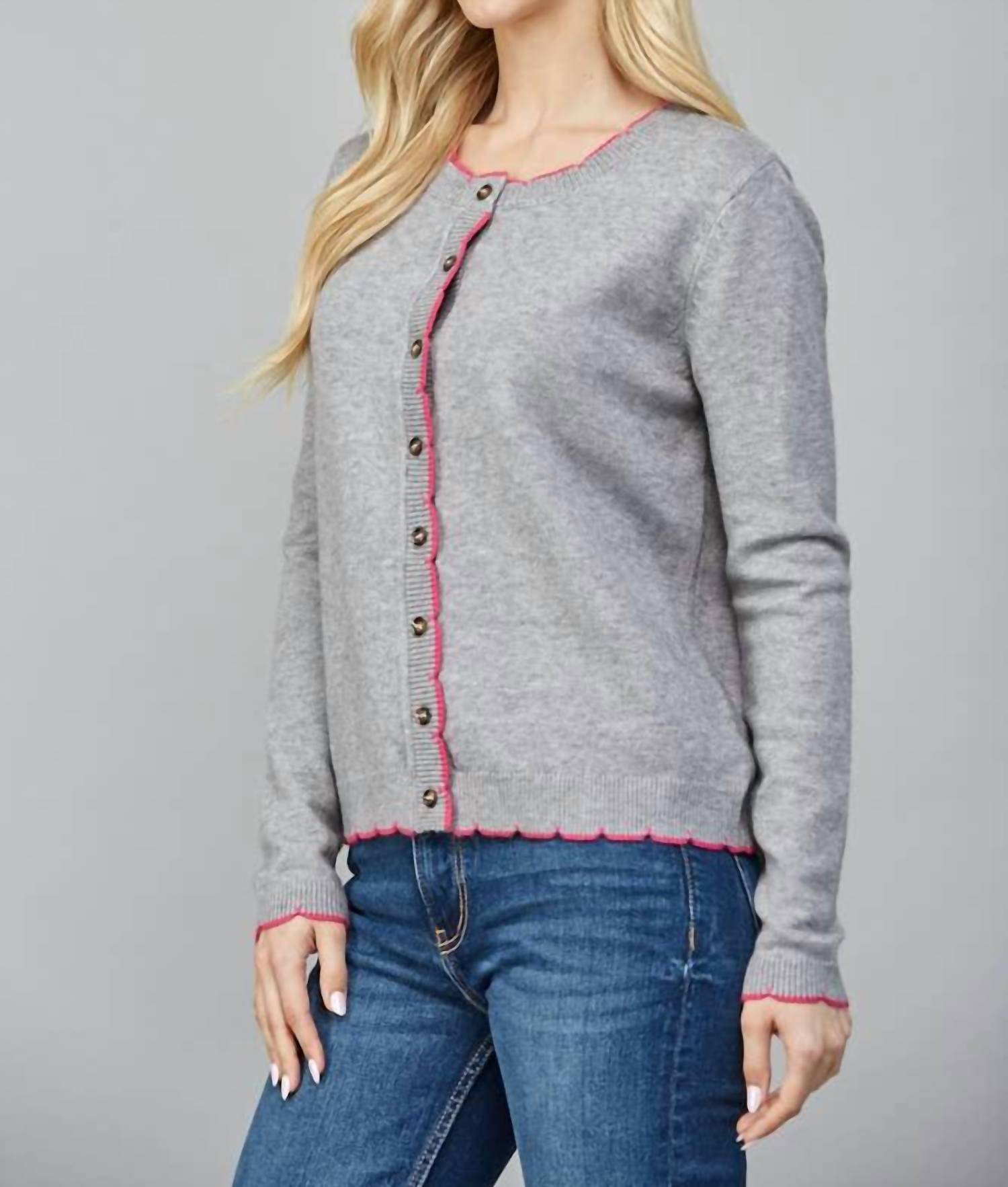 Fate - Swift Contrast Edge Cardigan