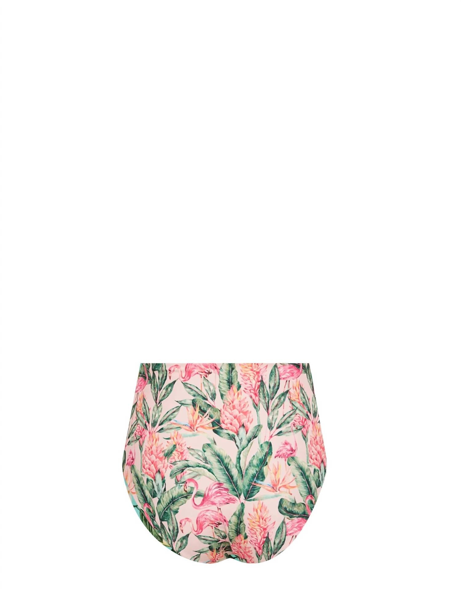Lia Sahara - Women's Reversible Compression High Waist Bikini Bottom