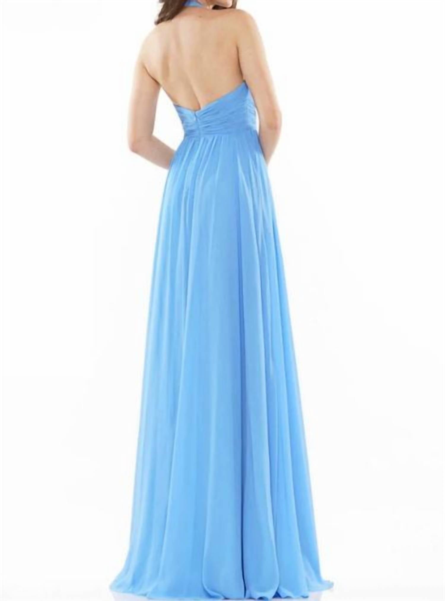 Colors Dress - Chiffon Halter Gown