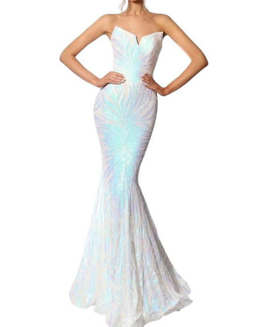 Portia&Scarlett - LONG STRAPLESS MERMAID PROM DRESS