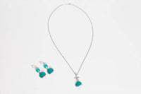 Avenue Chic - Women's Tiny Orchid Drop Pendant Necklace