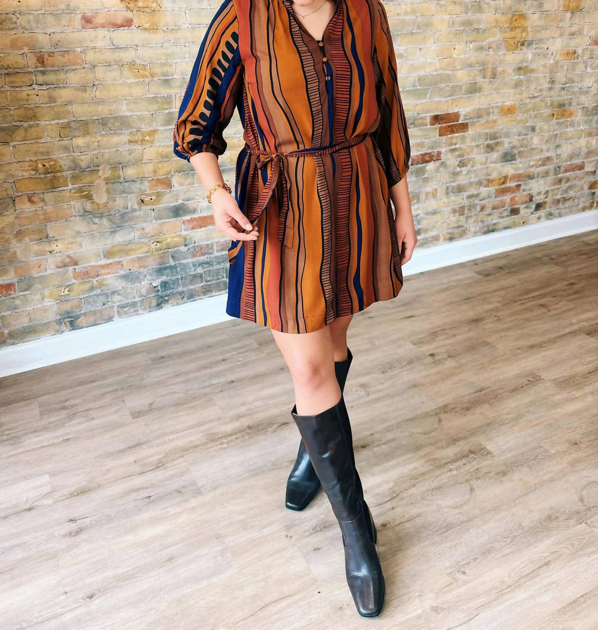 Umgee - Sarah Button Mini Dress