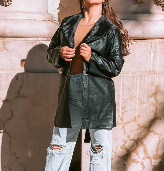 Blue Blush - Sherpa Coat