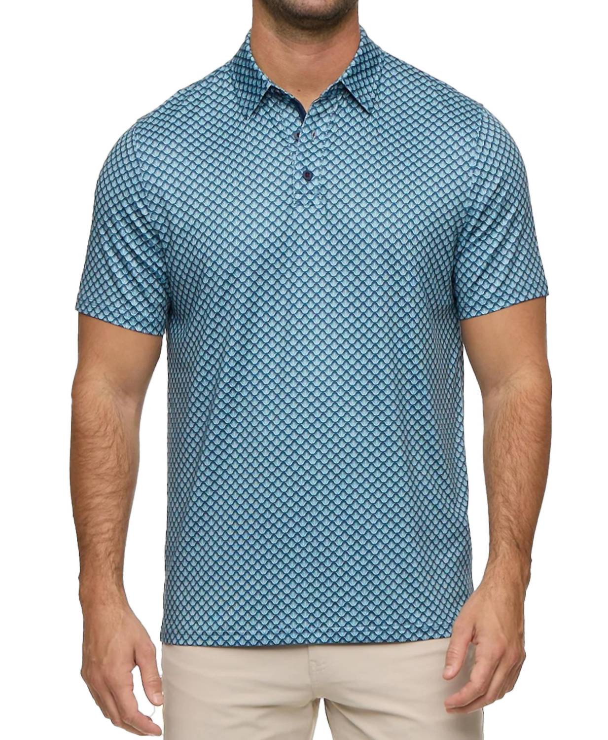 Flags & Anthem - Fridley Agave Print Performance Polo Shirt
